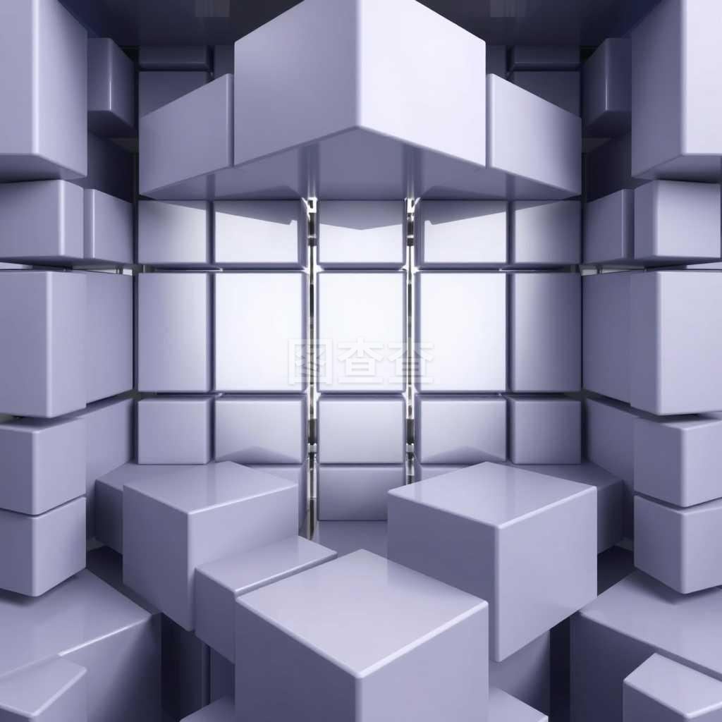 3D立方体背景 探索三维空间的无限可能
